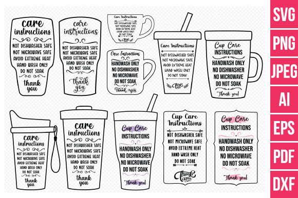Cup Care Cards SVG Bundle