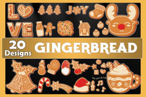 Gingerbread Christmas Bundle SVG