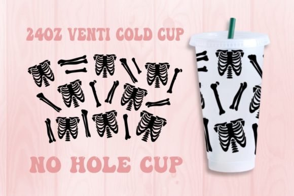 Halloween Skeleton Body No Hole SVG