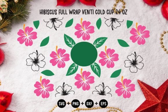 Hibiscus Full Wrap Venti Cold Cup 24 Oz