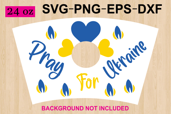 Pray for Ukraine Starbucks Cup Wrap