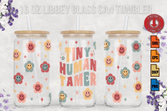 Tiny Human Tamer 16oz Libbey Glass