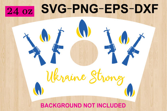 Ukraine Strong Starbucks Cup Wrap
